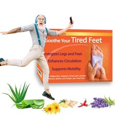  Mobility Circulation Foot Patches  Made with Lavender, White Tourmaline, C...
