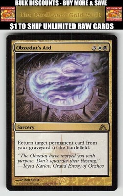 Magic_the_gathering Dragon's Maze #89 Obzedat's Aid