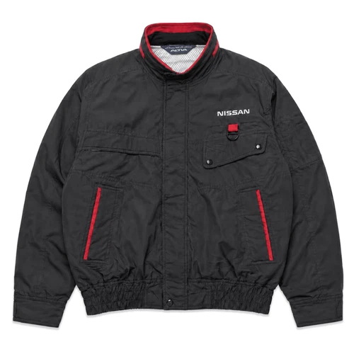 Retro Showa JDM Japan Nissan Skyline GT-R Japan Hi-Teq Hoodie Staff Jacket Black - product listing photo