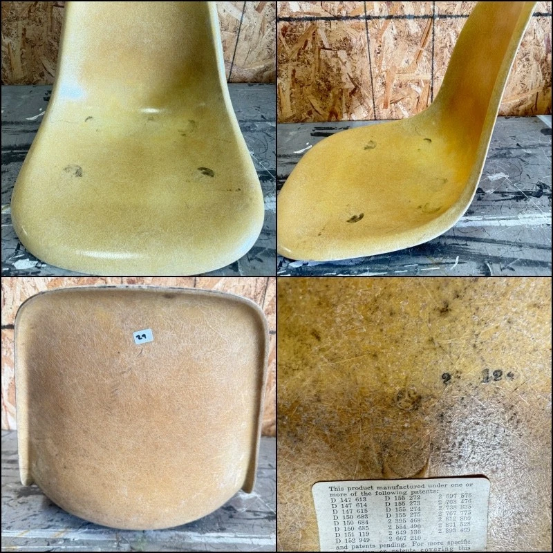 Fiberglass Yellow Mid-Century Modern Antique Furniture for sale | eBay