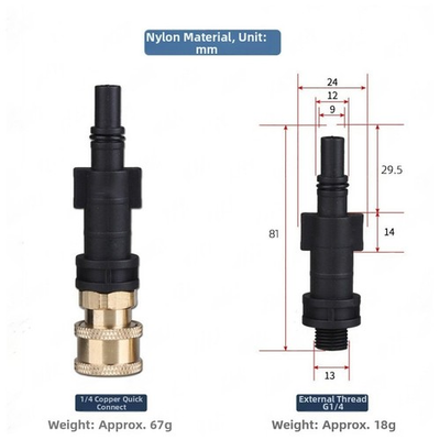 #ad For Karcher Pressure Washer Adapter Quick Connect M22 14mm for Cleaner Use AU $13.41