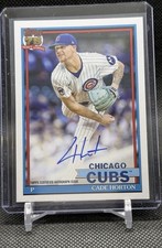 2026 TOPPS SERIES 1 - CADE HORTON AUTO #91A-CH - 1991 TOPPS BASEBALL AUTO - CUBS