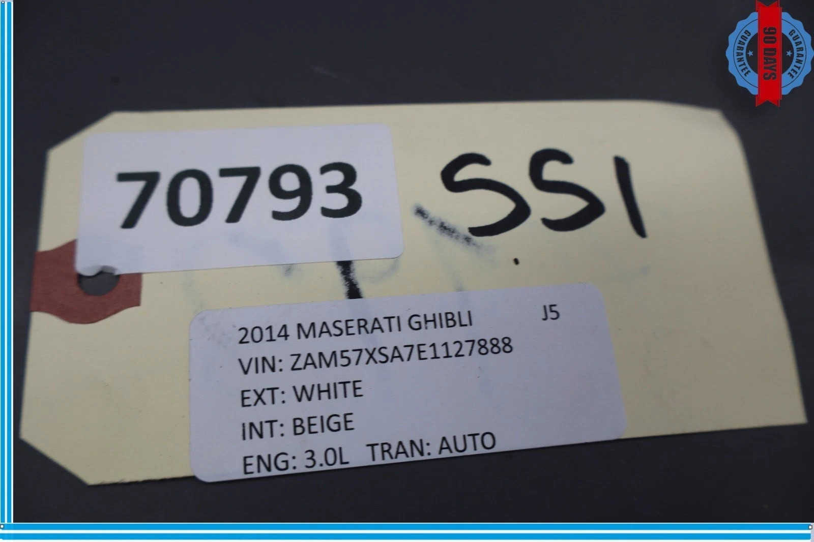 14-20 Maserati Ghibli Left Driver Side Skirt Rocker Panel Molding 670010789 OEM