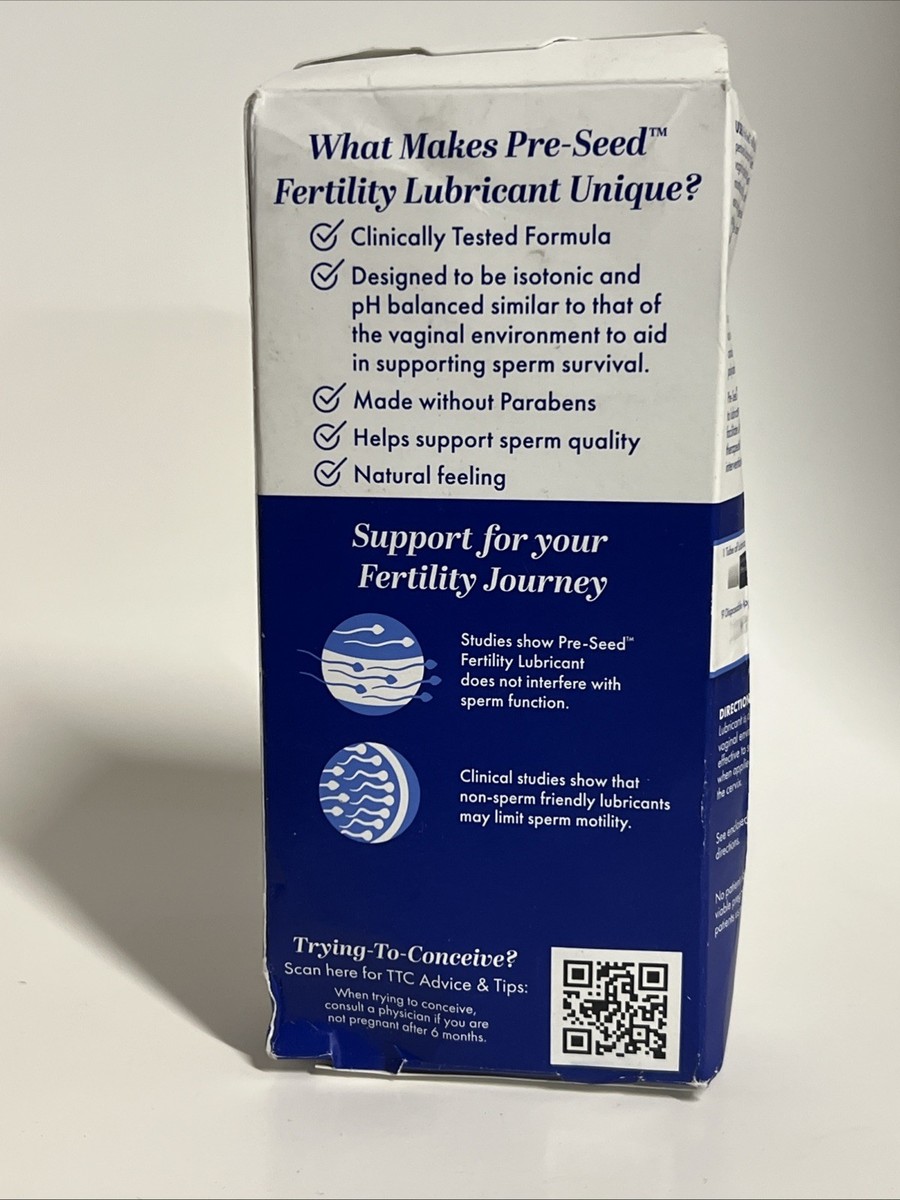 PreSeed Fertility Friendly Personal Lubricant 1.4oz Exp 09/26 885339650856|  eBay