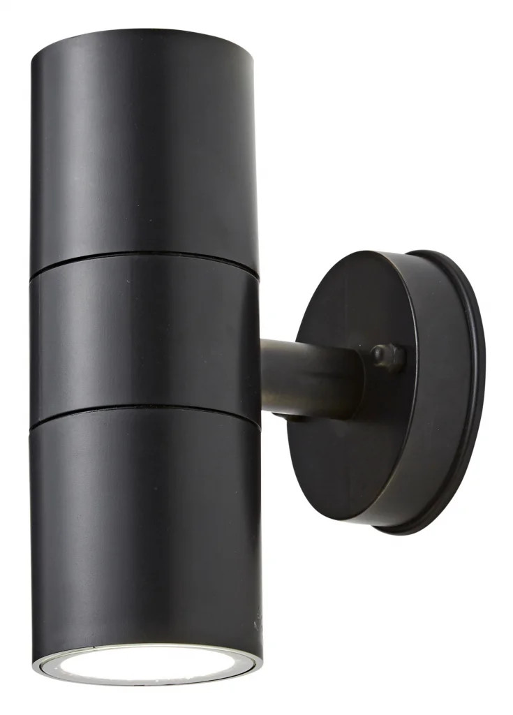 Outdoor Light Black Neso Double Spot IP65 Coast CZ-25144-BLK-65