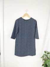 Banana Republic 6P Blue White Shift Knee Length Dress Women’s 6 Petite