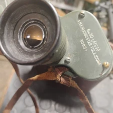 Post WWII-Era Hungarian 6x30 Military Binoculars  Carrying Case, Filters Ranging