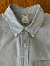 Brooks Brothers Oxford Shirt 17-35 USA Blue OCBD