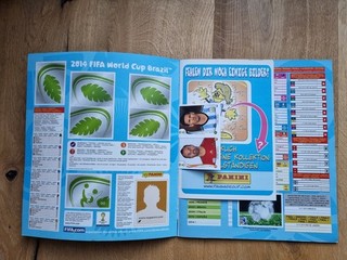 FIFA World Cup 2014 Brasil Panini Album Leeralbum 6 Sticker Messi Bruyne