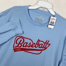 Vineyard Vines Long Sleeve Shirt Mens XL New Baseball 1998 Blue Crewneck Graphic