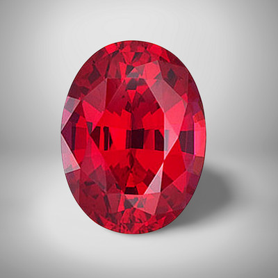 Ruby Oval Cut Gemstone 6 Cts - 14x10 mm Lustrous Loose Gem #