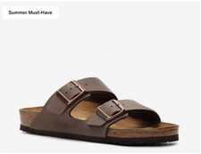 Birkenstock Arizona Slide Sandal - Men's Mocha NWB Regular/Wide Width