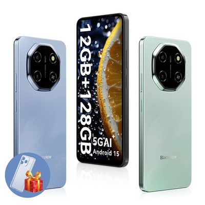Blackview SHARK 6 5G AI Smartphone 12GB+128GB 6,88 Android 15 Handy NFC Dual SIM