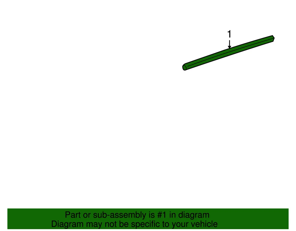 Genuine GM Roof Panel Joint Finish Molding 22743310 - Image 4 of 4