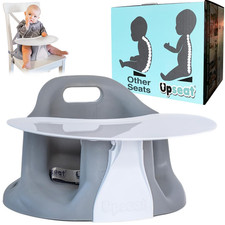 the Original Ergonomic Baby Floor Booster Seat with Tray, Developed with Phy