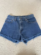 Vintage 90s Levi's 505-0798 Women Denim Cutoff Short sz 5