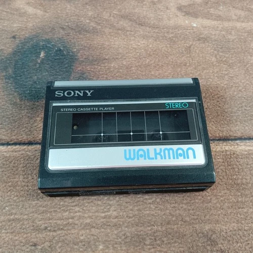 Sony Walkman WM-41 Stereo Cassette Player Black Vintage Portable Audio For parts