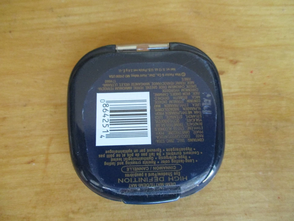 Max Factor тени для век высокой четкости CINNAMON 0,12 унц редкие - Изображение 2 из 2