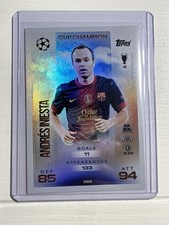 Topps Match Attax Card Lot FC Barcelona Cup Champion Iniesta Xavi UEFA