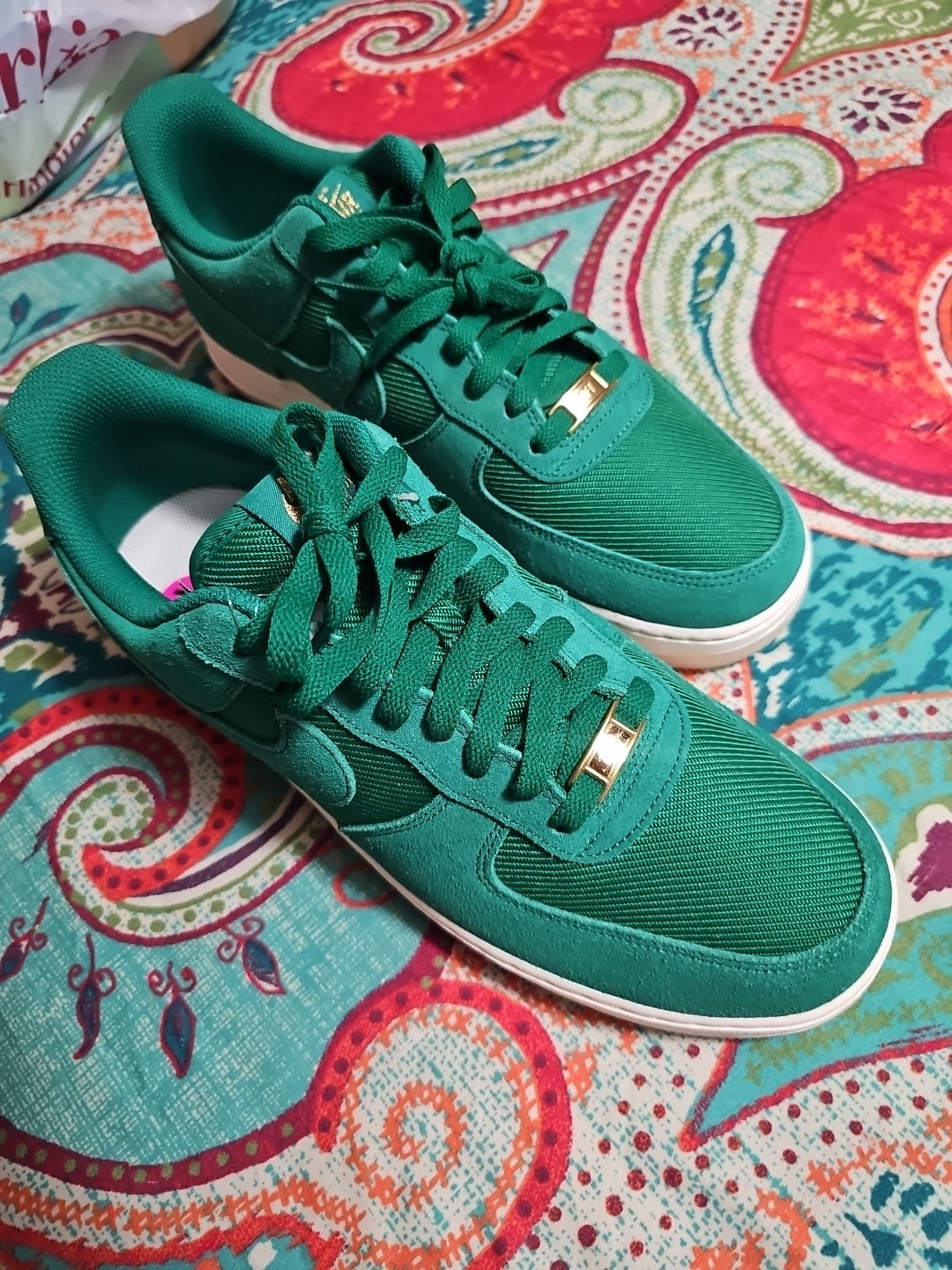 SAOLA Nike Air Force 1 '07 LV8 FZ5222 300 Uomo Taglia 11 Malachite Avorio Nuove