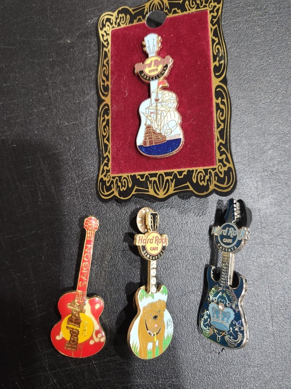 Hard Rock Cafe Lot Of 4 Enamel pins lot #1