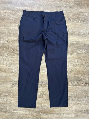 Public Rec Pants Mens 34x30 Dealmaker 5 Pocket Blue Stretch Performance Golf