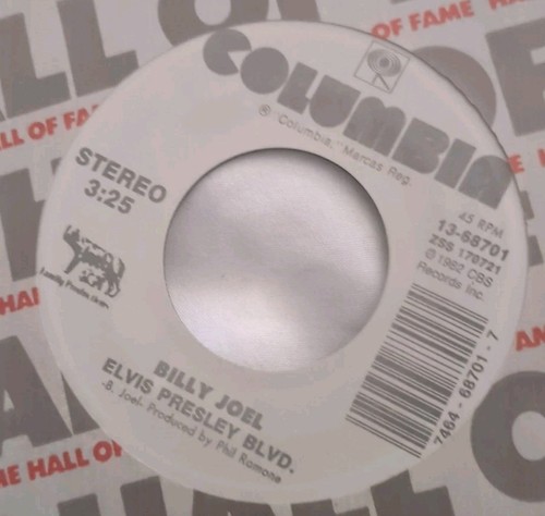 BILLY JOEL  Allentown / Elvis Presley Blvd 7" 45 RPM Columbia New Old Stock 1982 - Picture 8 of 8