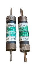 Lot of 2 Cefco CRN-R 100 Dual-Element Time-Delay Fuse