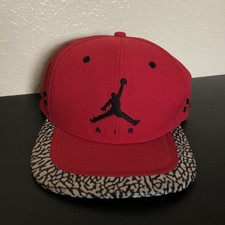 Air Jordan Jumpman Red Cement Elephant Print Strapback Hat Cap Nike Limited RARE