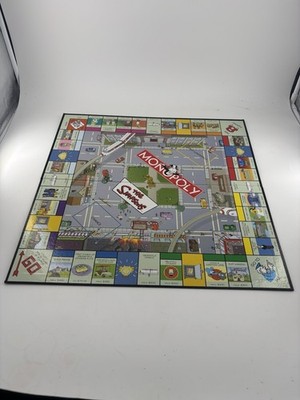 2001 Parker Brothers The Simpsons Monopoly Game Board Only