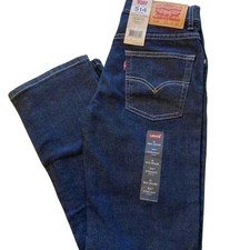 Levi's Boys 514 Straight Leg Regular Fit jeans- Size 12 Adjustable Waist - NWT