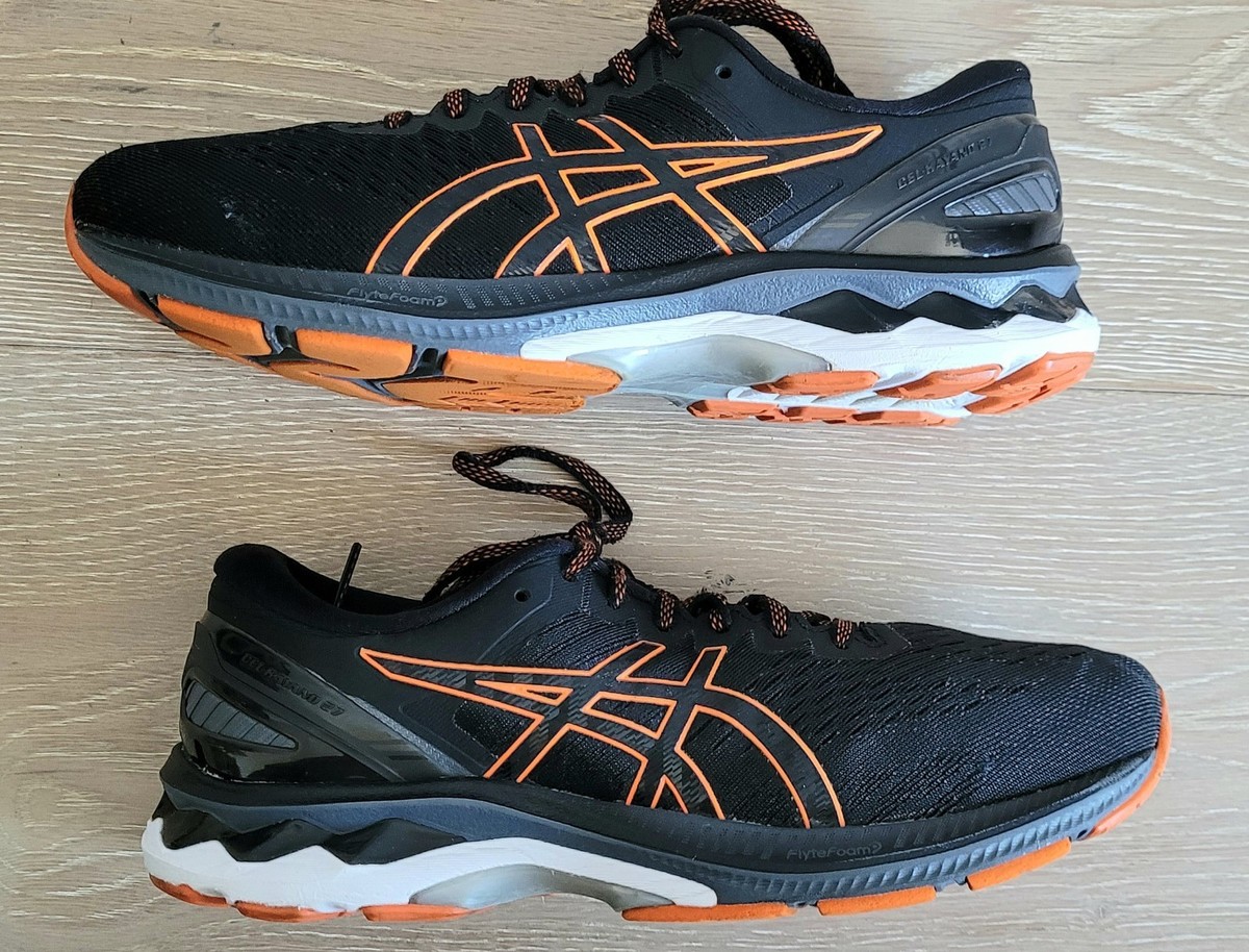 Ladies ASCIS Gel Kayano 27 Black Running training shoes size