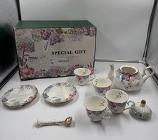 Le Potocio Bone China Tea Set Vintage Floral Coffee Cups And Tea Sets Porcelain