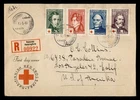 DR WHO 1948 FINLAND FDC RED CROSS SEMI POST PORTRAIT COMBO M82666