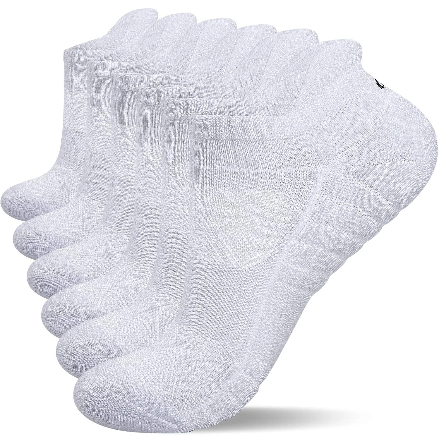 Athletic Running Ankle Socks Low Cut Cushioned Sports Anti-Blister Tab Socks