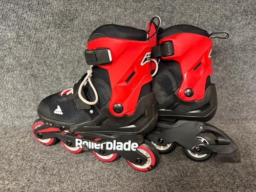 Rollerblade USA Microblade Kids Adjustable Fitness Inline Skates Boys sz 5