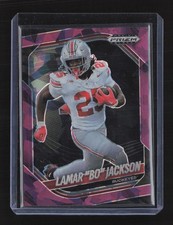2025 Panini Prizm Black #168 Lamar “Bo” Jackson Prizms Purple Ice #/149