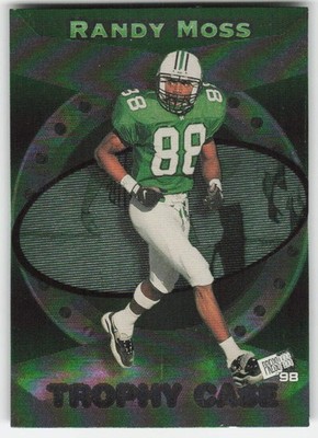 1998 Press Pass Trophy Case Randy Moss #TC4 Marshall Thundering Herd