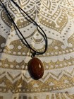 Sterling Silver Goldstone Pendant 925 Signed BLJ — photo 3
