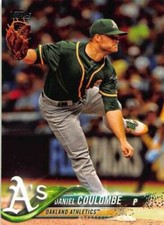 2018 Topps Series 1 #16 Daniel Coulombe Oakland A's Major League Baseball Card