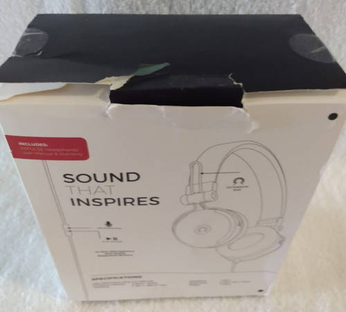 Impulse On Ear Headphones Muve Acoustics With Play/Pause Button NEW - Picture 5 of 6