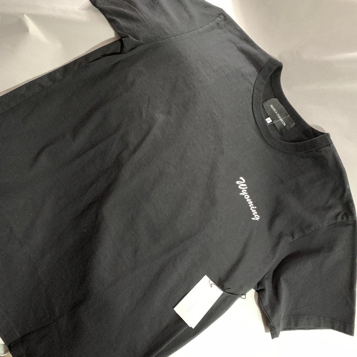 NWT auth BIANCA CHANDÔN size L black Wyoming SUPREME graphic tee