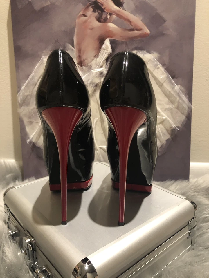  Zapatos de salón Gianmarco Lorenzi colección verano cuero patena plataforma italiana 36,5 Foto 2 de 4