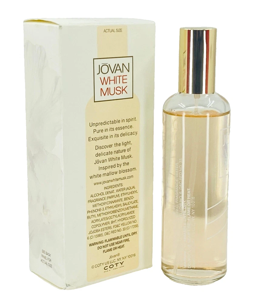 Coty Jovan White Musk 古龙水喷雾 3.25 盎司全新 * 查看说明 — 第 2/4 张图片