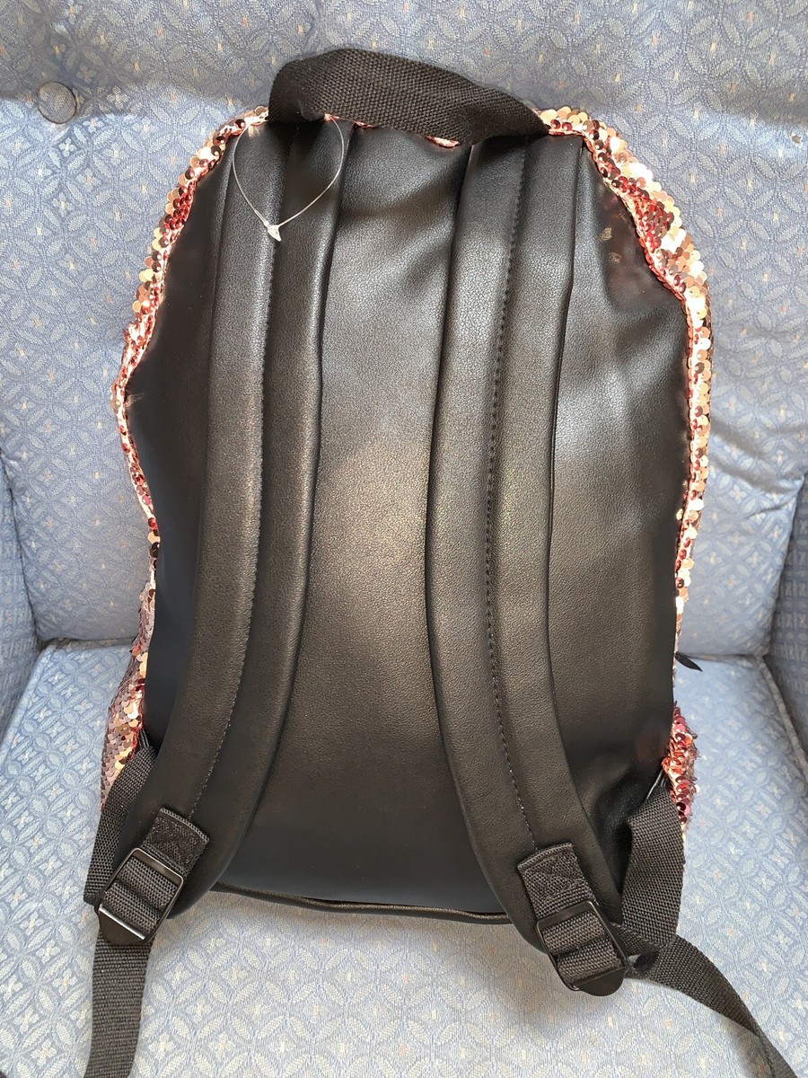 Sac à Dos Paillettes Séquins Pour Fille – Or/Rose, Réversible Super Mignon