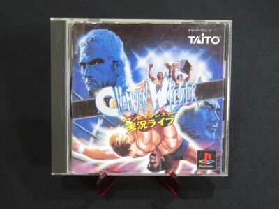 Getestet Champion Wrestler Jikkyou Live SONY Play Station PS1 Taito 1996 Japan 1