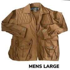 VINTAGE Mount'n Prairie Cotton Duck Canvas Hunting Jacket Game Pocket MENS LRG
