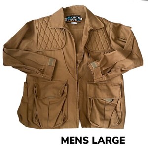 VINTAGE Mount'n Prairie Cotton Duck Canvas Hunting Jacket Game Pocket MENS LRG