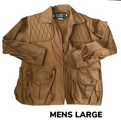 VINTAGE Mount'n Prairie Cotton Duck Canvas Hunting Jacket Game Pocket MENS LRG