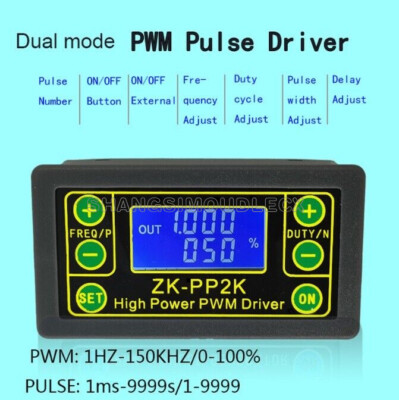PWM Motor Speed Controller regulator 8A 150W Adjustable  Pulse Frequency Duty